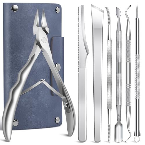 Professional 7-Piece Ingrown Toenail Treatment Set – Stainless Steel Removal Kit for Thick & Ingrown Nails Avelisse