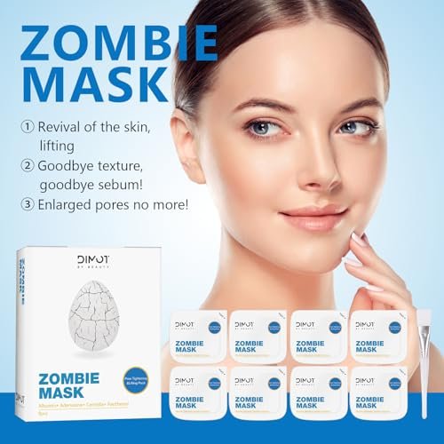 ANCAI 2025 New Zombie Facial Mask – Hydrating Clay Mud Mask for Pore Tightening & Lifting (1 Box, 8 Pcs) - görsel 12