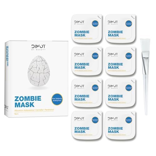 ANCAI 2025 New Zombie Facial Mask – Hydrating Clay Mud Mask for Pore Tightening & Lifting (1 Box, 8 Pcs) - görsel 2