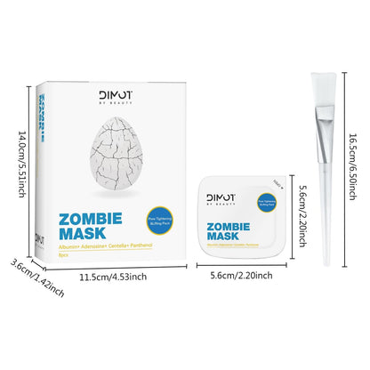ANCAI 2025 New Zombie Facial Mask – Hydrating Clay Mud Mask for Pore Tightening & Lifting (1 Box, 8 Pcs)