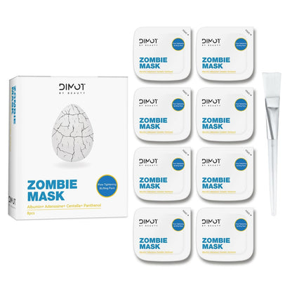 ANCAI 2025 New Zombie Facial Mask – Hydrating Clay Mud Mask for Pore Tightening & Lifting (1 Box, 8 Pcs)
