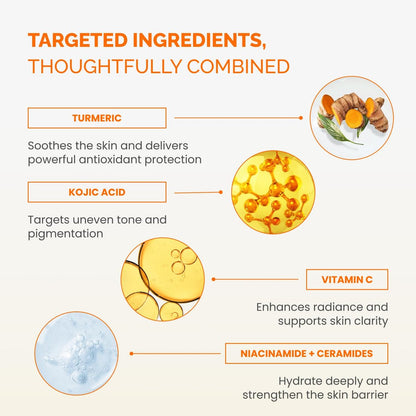 PLANTIFIQUE Kojic Acid and Turmeric Pads for Dark Spots – Lab Tested – 60 Face Cleansing Pads with Ceramides, Niacinamide & Vitamin C Avelisse