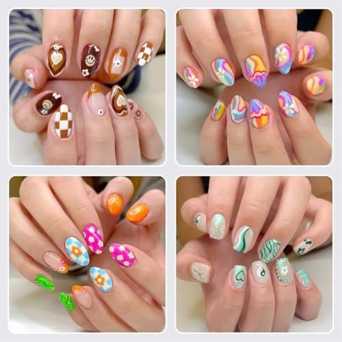 5-Piece Dual-Tipped Silicone Nail Art Pens Set - Professional 2-Way Dotting Tools for Resin, Foil, Carving & Drawing - Home & Salon Nail Design Kit - görsel 14