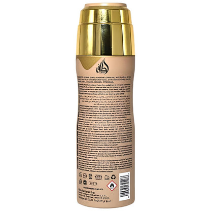 Lattafa Eclaire Gourmand Sweet Floral Musky Perfumed Deodorant Spray for Women, 6.67 oz / 200 ml