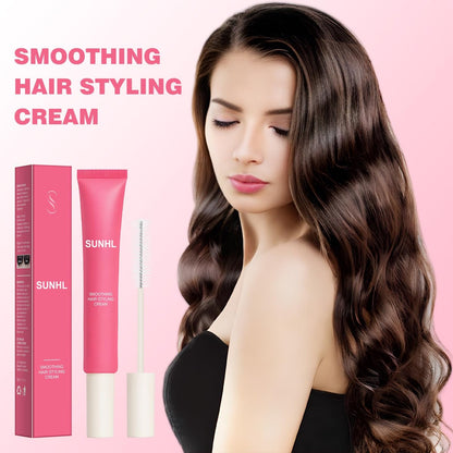 Sunnyholiday Styling Cream for Hair – Taming Wand 3-in-1 Formula Controls Flyaways, Smooths Frizz & Styles Edges – Lightweight Hold, No Flaking – Slick Back Hair Products for All Hair Types (0.6 oz)