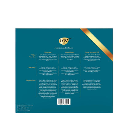 OGX Nourishing + Coconut Milk Shampoo & Conditioner & Extra Strength Damage Remedy + Coconut Miracle Oil Penetrating Hair Oil 3-Piece Hydration Set Avelisse