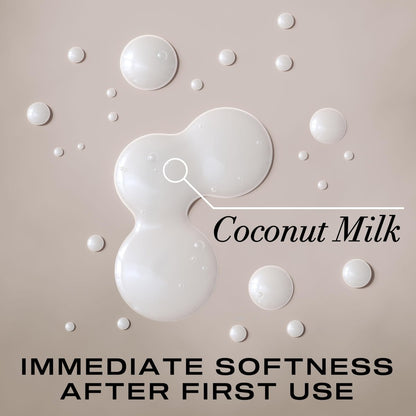OGX Nourishing + Coconut Milk Shampoo & Conditioner & Extra Strength Damage Remedy + Coconut Miracle Oil Penetrating Hair Oil 3-Piece Hydration Set Avelisse