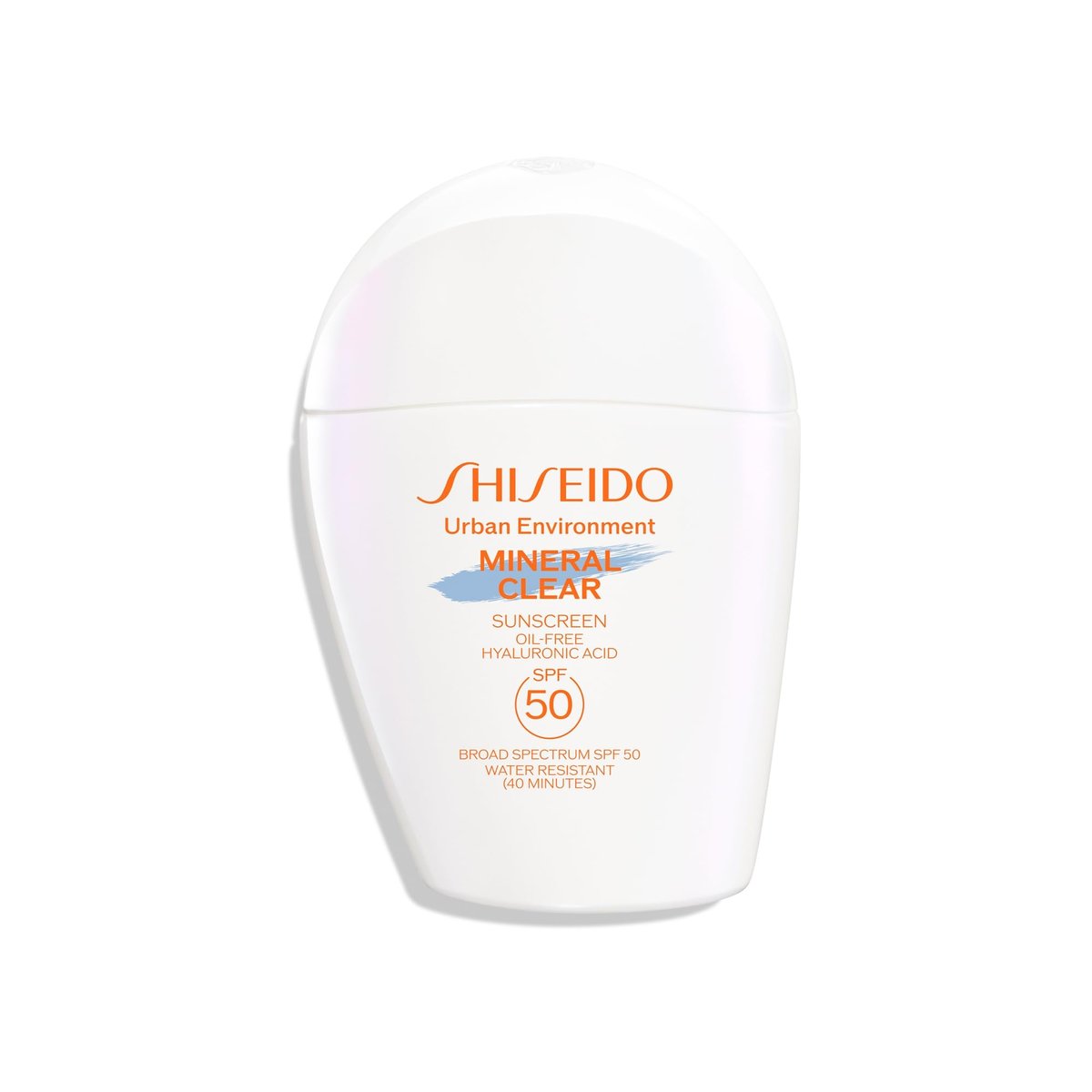 Shiseido Urban Environment Mineral Clear Sunscreen SPF 50 - Visibly Improves Skin Tone, Radiance, Wrinkles & Firmness - Water Resistant for 40 Minutes - Non-Comedogenic - 1 fl oz Avelisse