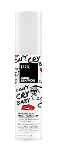 IGK Good Behavior Anti-Frizz Smoothing Serum – Shine, Humidity & Heat Protection for Dry Frizz-Prone Hair, 1.3 oz Avelisse