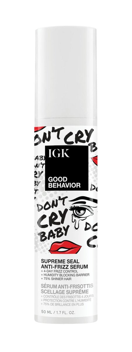IGK Good Behavior Anti-Frizz Smoothing Serum – Shine, Humidity & Heat Protection for Dry Frizz-Prone Hair, 1.3 oz Avelisse