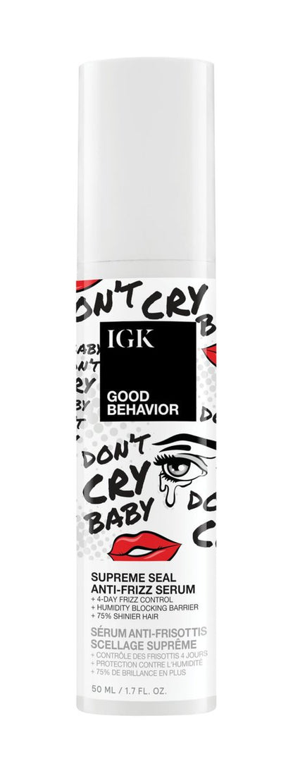 IGK Good Behavior Anti-Frizz Smoothing Serum – Shine, Humidity & Heat Protection for Dry Frizz-Prone Hair, 1.3 oz Avelisse