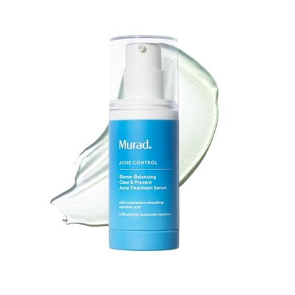 Murad Biome-Balancing Acne Treatment – Salicylic, Mandelic & Glutamic Acid Serum for Clearing Breakouts, Decongesting Pores & Balancing Skin Microbiome – 1.0 Fl Oz Avelisse