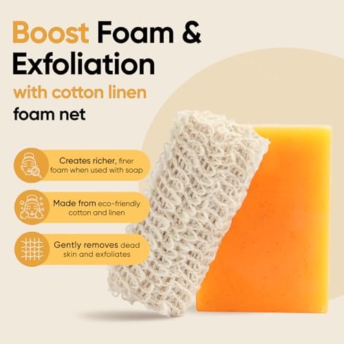 CADDISE Kojic Acid Turmeric Soap Bars – Dark Spot Remover & Skin Care, Handmade Face & Body Wash Bars with Niacinamide, Shea Butter, Tea Oil, Vitamin C (2 Pack, 8.5 Oz) - görsel 14