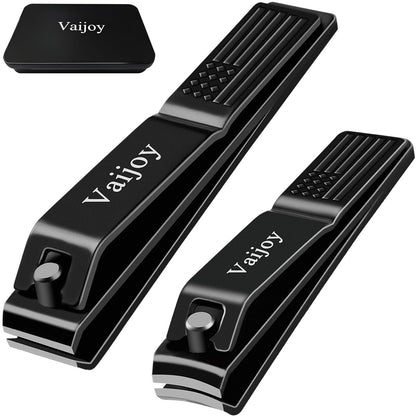 VAIJOY Nail Clippers Set – Stainless Steel Fingernail and Toenail Trimmer for Men & Women with Tin Case Avelisse
