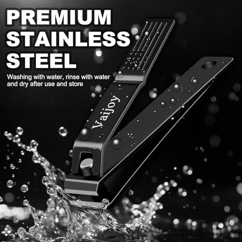 VAIJOY Nail Clippers Set – Stainless Steel Fingernail and Toenail Trimmer for Men & Women with Tin Case Avelisse