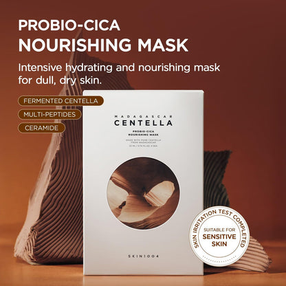 SKIN1004 Madagascar Centella Probio-Cica Nourishing Mask – Deep Hydration & Skin Barrier Support (5 Sheets) Avelisse