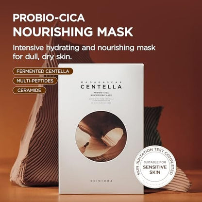 SKIN1004 Madagascar Centella Probio-Cica Nourishing Mask – Deep Hydration & Skin Barrier Support (5 Sheets) Avelisse