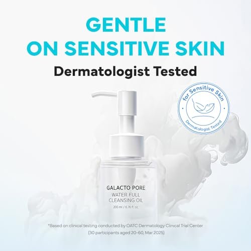 SAM'U Galacto Pore Water Full Cleansing Oil - Korean Oil Cleanser & Makeup Remover with Galactomyces & Rice Bran Oil, Non-Comedogenic, 6.76 fl oz - görsel 10