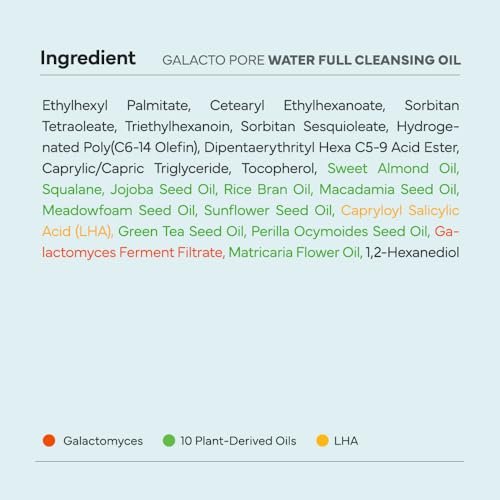 SAM'U Galacto Pore Water Full Cleansing Oil - Korean Oil Cleanser & Makeup Remover with Galactomyces & Rice Bran Oil, Non-Comedogenic, 6.76 fl oz - görsel 12