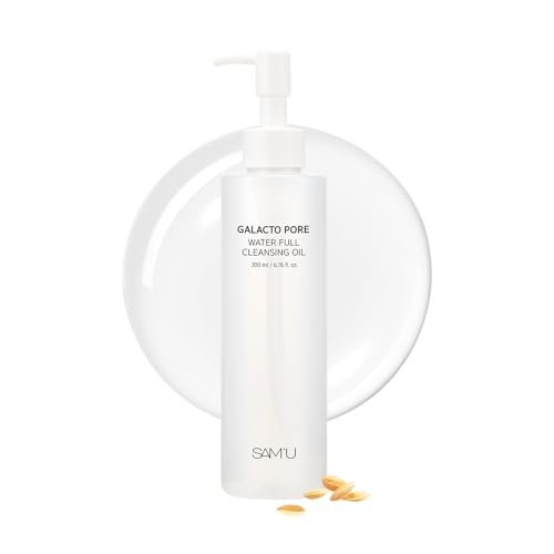SAM'U Galacto Pore Water Full Cleansing Oil - Korean Oil Cleanser & Makeup Remover with Galactomyces & Rice Bran Oil, Non-Comedogenic, 6.76 fl oz - görsel 2