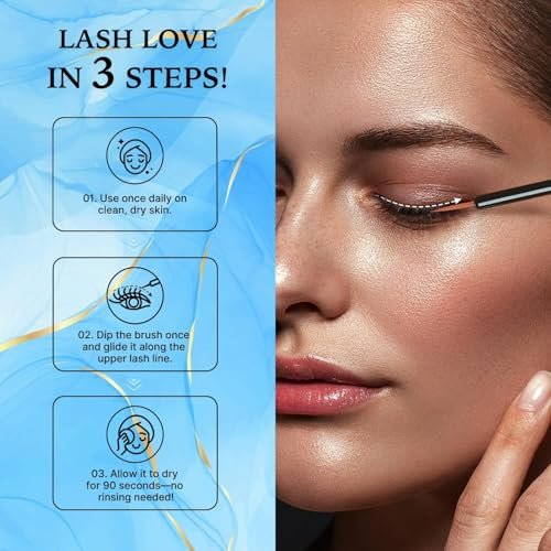 VieBeauti Lash Serum for Eyelash Growth - 5mL Advanced Formula for Longer, Fuller, Thicker Lashes - Vegan & Cruelty-Free, Safe for Sensitive Eyes, 5-Month Supply Avelisse