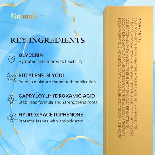 VieBeauti Lash Serum for Eyelash Growth - 5mL Advanced Formula for Longer, Fuller, Thicker Lashes - Vegan & Cruelty-Free, Safe for Sensitive Eyes, 5-Month Supply Avelisse
