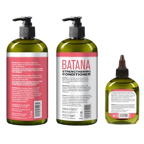 Hair Chemist Batana Strengthening Set – Shampoo, Conditioner & Hair Oil for Growth & Thickness - görsel 4