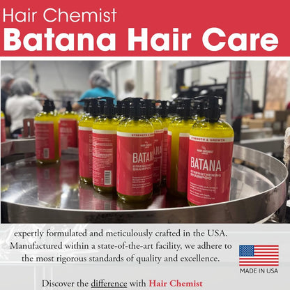 Hair Chemist Batana Strengthening Set – Shampoo, Conditioner & Hair Oil for Growth & Thickness