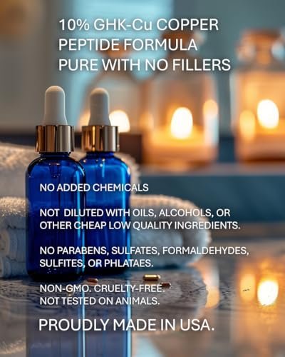 Ultrastrong 10% Copper Peptide Serum for Hair Growth – Liposomal 7x Absorption – Made in USA Avelisse