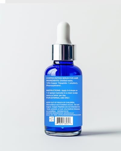 Ultrastrong 10% Copper Peptide Serum for Hair Growth – Liposomal 7x Absorption – Made in USA Avelisse