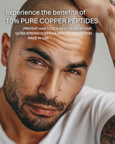 Ultrastrong 10% Copper Peptide Serum for Hair Growth – Liposomal 7x Absorption – Made in USA Avelisse