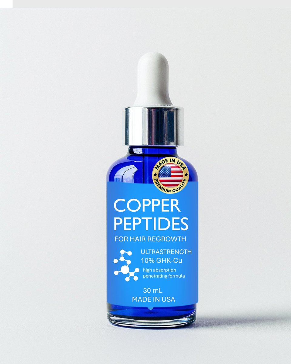 Ultrastrong 10% Copper Peptide Serum for Hair Growth – Liposomal 7x Absorption – Made in USA Avelisse