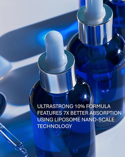 Ultrastrong 10% Copper Peptide Serum for Hair Growth – Liposomal 7x Absorption – Made in USA Avelisse