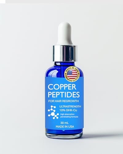Ultrastrong 10% Copper Peptide Serum for Hair Growth – Liposomal 7x Absorption – Made in USA Avelisse