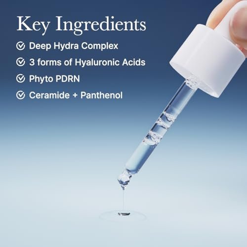 Arencia Deep Hydration Serum - Cica PDRN + Hyaluronic Acid + Ceramide, Panthenol, Smooths Fine Lines for Plump Glass Skin, Korean Skincare 30ml Avelisse