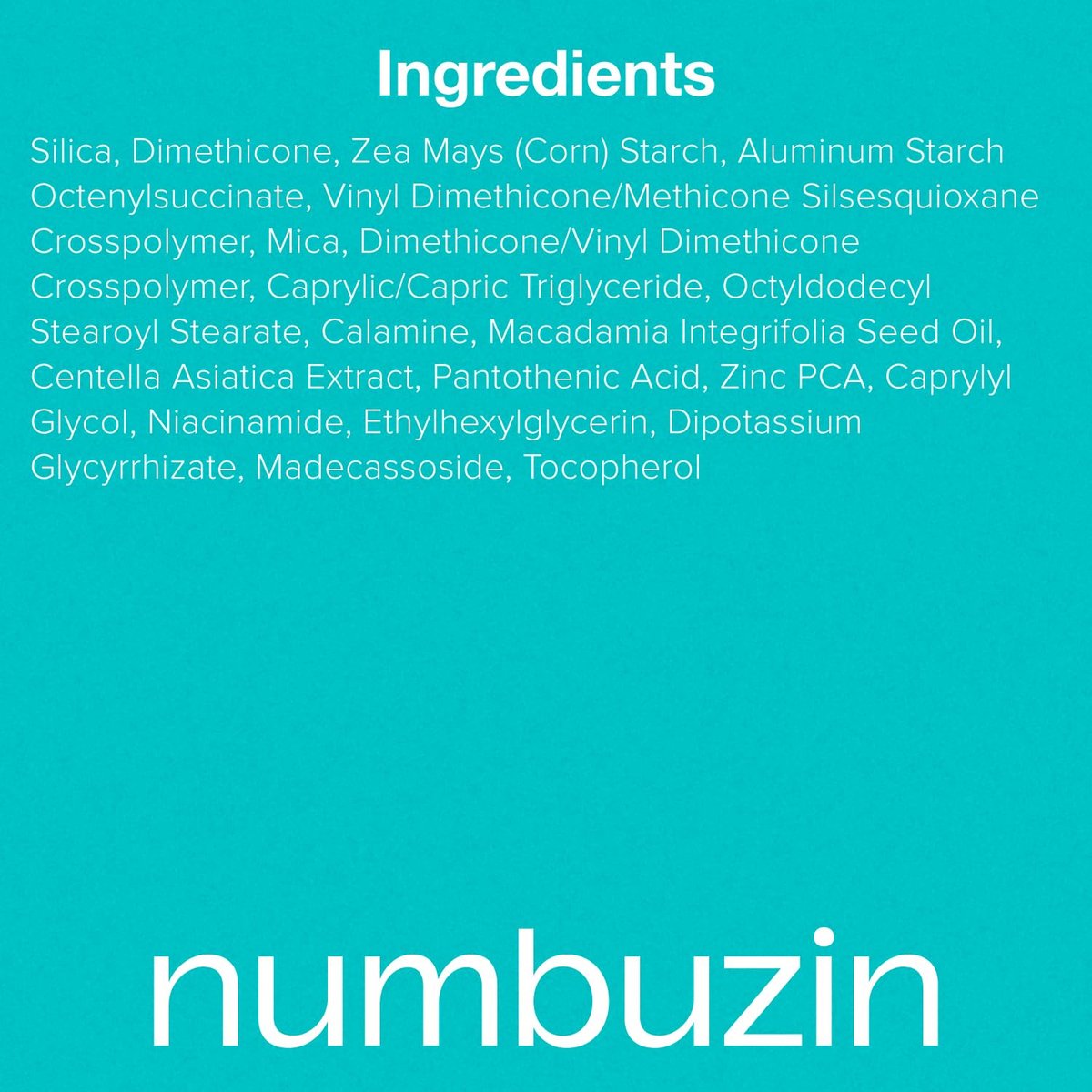 numbuzin No.1 Powder | Pantothenic Skincare 100 Powder | 24H Long-Lasting Finish | Silica + Pantothenic Acid + CICA | For Acne-Prone Skin | 0.24 oz Avelisse