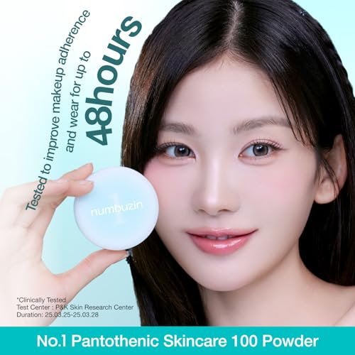 numbuzin No.1 Powder | Pantothenic Skincare 100 Powder | 24H Long-Lasting Finish | Silica + Pantothenic Acid + CICA | For Acne-Prone Skin | 0.24 oz Avelisse
