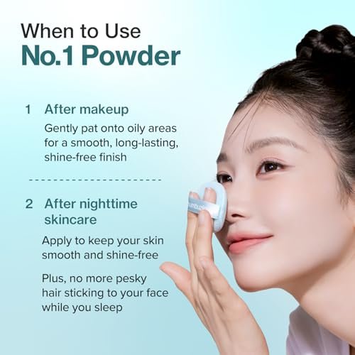 numbuzin No.1 Powder | Pantothenic Skincare 100 Powder | 24H Long-Lasting Finish | Silica + Pantothenic Acid + CICA | For Acne-Prone Skin | 0.24 oz Avelisse