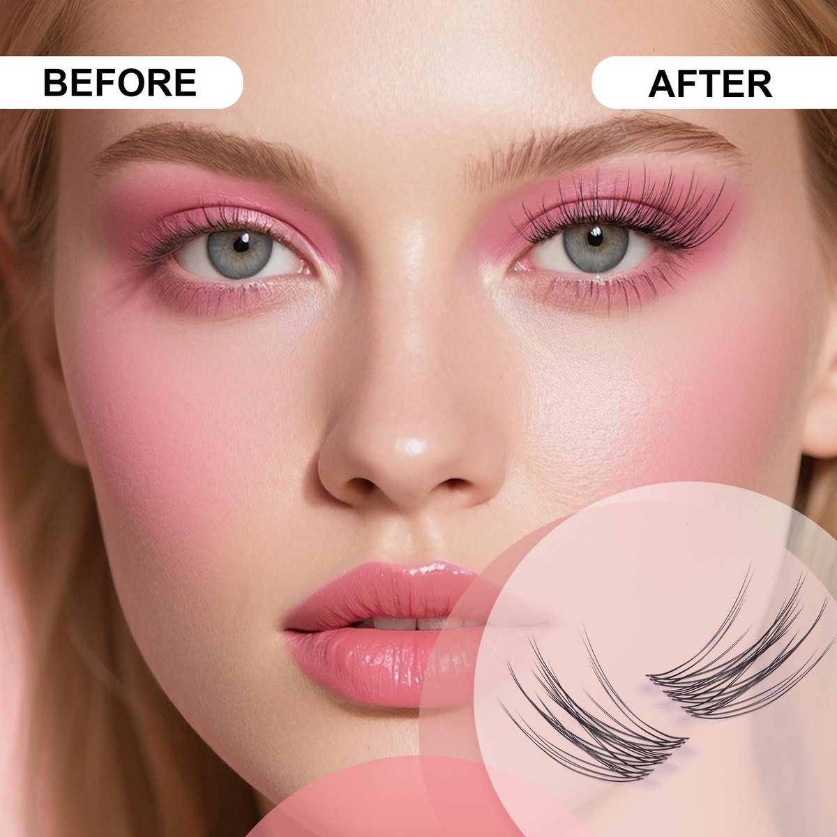 Flare Lashes with Invisible Band – DIY Natural Eyelash Extension Kit with Bond, Seal, Glue, and Remover – Beginner Friendly, Individual Lashes, Waterproof & Long Lasting Makeup Avelisse