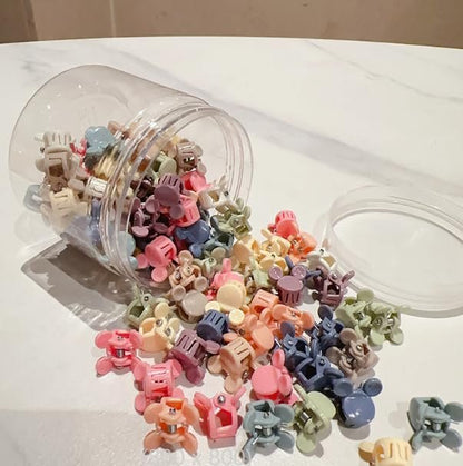 Feilguee 50 PCS Mini Claw Clips - Small Hair Clips for Women, Colorful Cute Hair Accessories