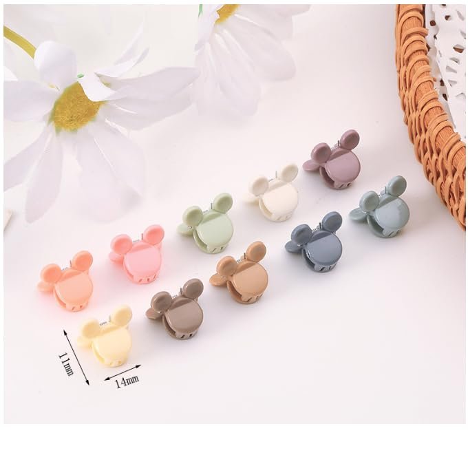 Feilguee 50 PCS Mini Claw Clips - Small Hair Clips for Women, Colorful Cute Hair Accessories - görsel 3