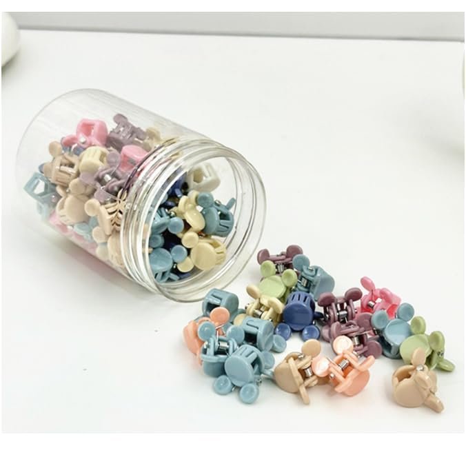 Feilguee 50 PCS Mini Claw Clips - Small Hair Clips for Women, Colorful Cute Hair Accessories - görsel 5