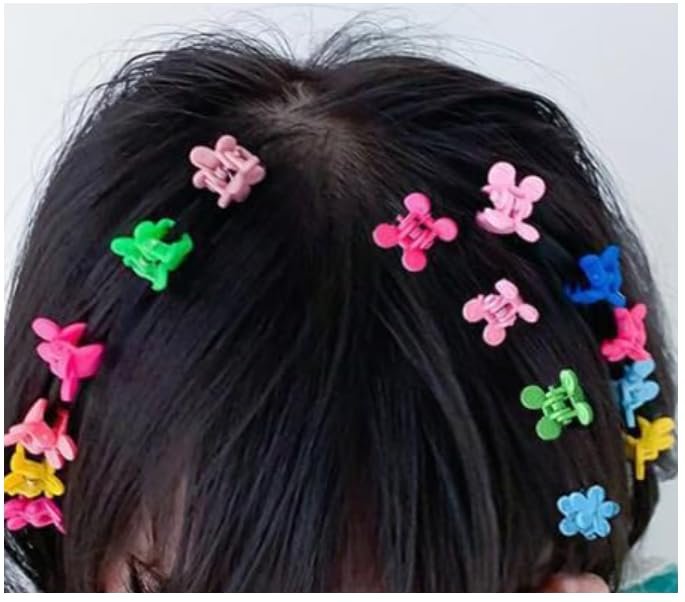 Feilguee 50 PCS Mini Claw Clips - Small Hair Clips for Women, Colorful Cute Hair Accessories - görsel 4