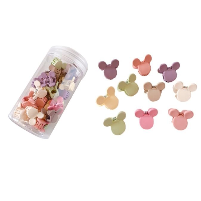 Feilguee 50 PCS Mini Claw Clips - Small Hair Clips for Women, Colorful Cute Hair Accessories - görsel 1