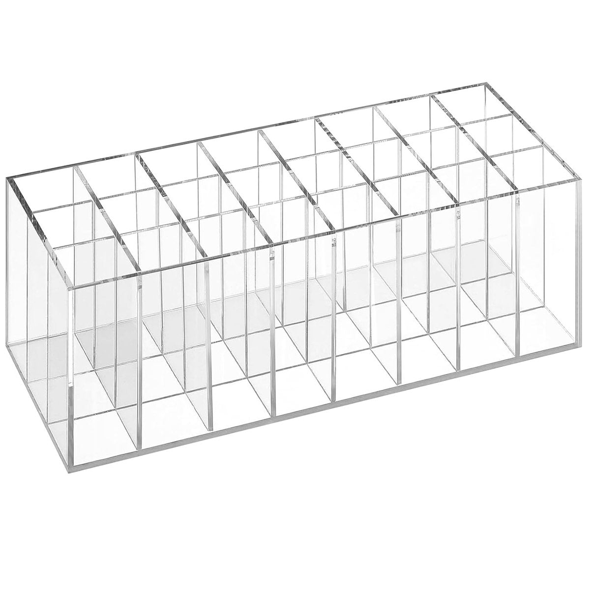 Dmopipp 24-Slot Clear Acrylic Lipstick Organizer - Compact Lip Gloss, Perfume Sample & Mascara Holder Display Rack Avelisse