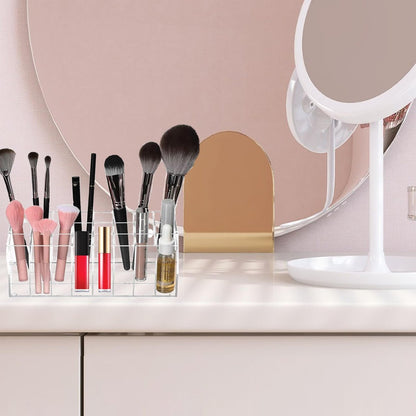 Dmopipp 24-Slot Clear Acrylic Lipstick Organizer - Compact Lip Gloss, Perfume Sample & Mascara Holder Display Rack Avelisse