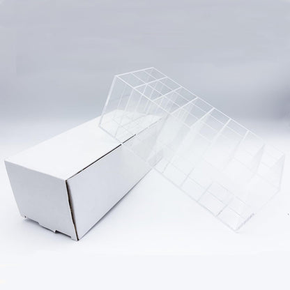 Dmopipp 24-Slot Clear Acrylic Lipstick Organizer - Compact Lip Gloss, Perfume Sample & Mascara Holder Display Rack Avelisse
