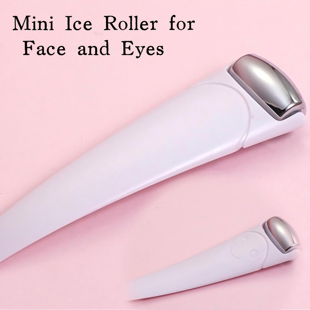 KINTEGOOD Mini Ice Roller for Face and Eyes - Portable Stainless Steel Facial Massage Tool with Cream Spoon for Travel, Dark Circles and Puffiness Relief, White - görsel 11