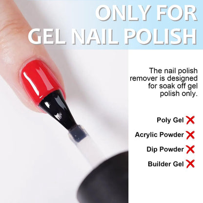 Magic Gel Remover: Quick Gel Nail Polish Remover in 3 Minutes – No Soaking or Wrapping – Professional Nail Remover 0.5 Fl Oz