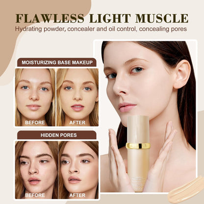 Rise Luxus Ultrablend 4 In 1 Foundation – Match Skin Color Changed Foundation Liquid with SPF 50, Waterproof, 1 Fl Oz (Beige) Avelisse